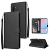 For Samsung Galaxy A56 5G 3-Card Slots Multifunctional Leather Phone Case(Black)