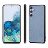 For Samsung Galaxy S25+ 5G Carbon Fiber Texture Leather Back Cover Phone Case(Blue)
