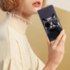 For Samsung Galaxy A56 5G Colored Drawing Leather Phone Case(Sunglasses Cat)