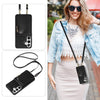 For Samsung Galaxy S24+ 5G Crossbody Lanyard Zipper Wallet Leather Phone Case(Black)