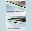 For iPhone 13 Pro Max Liquid Silicone MagSafe Full Coverage Phone Case with Lens Film(White)