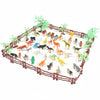 68 in 1 Simulation Mini Zoo Toy Set Solid Dinosaur Models Toy