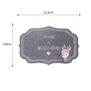 2 PCS Car Interior Decoration Anti-slip Mat PVC Soft Rubber Coaster Placemat(Time Black)