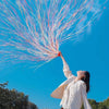 Hand Throwing Rings Ribbon Wedding Bar Atmosphere Stage Magic Props(Red)