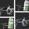 PROMEND FJJ-285 Water Bottle Cage Conversion Mount Aluminum Bicycle Cushion Dual Cup Holder Mounting Adapter, Color: Frosted Black