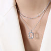 Ladies Light Luxury Bowknot Necklace Clavicle Chain, Specification:XL1087