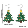 Christmas Element Cartoon Decoration Earrings Shiny Earrings, Spec: Tree