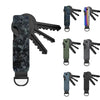 Compact Key Organizer Metal Key Chain Can Hold 2-6 Keys Carbon Fiber