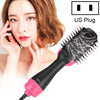 2 in 1 Multi-functional Comb Styling Rotating Hot Hair Dryer Straightener Curler US Plug