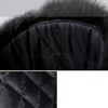 Black Autumn and Winter Thick Warm Rabbit Fur Bomber Hat Flight Hat for Men, Hat Size:L