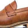 British Style Pointed Shoes Versatile Casual Shoes Slip-on Men Shoes, Size:42(Brown)