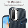 For Samsung Galaxy A36 5G Carbon Fiber Series IMD Phone Case(Blue)