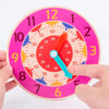 KBX-974 5 PCS Time Cognition Digital Clock Children Early Education Toy(Rose Red)