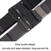 AWMN Men Outdoor Metal Buckle Elastic Nylon Belt, Length: 120cm(Plain Weave Royal Blue)
