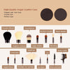 ZOREYA 15 In 1 Black Walnut Makeup Brush Set Full Set of Beauty Tools Nylon Hair Powder Brush Makeup Brush(ZP15)
