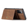 For Samsung Galaxy S20 FE JEEHOOD Retro Magnetic Detachable Protective Case with Wallet & Card Slot & Holder(Brown)