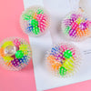 6 PCS 6cm Color Beads TPR Vent Ball Decompression Toy, Colour: Balloon Ball