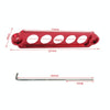 A8681-02 5-hole Car Aluminum Alloy Battery Mounting Bracket(Red)