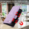For Asus Zenfone 9 Magnetic Clasp Flip Leather Phone Case(Purple)