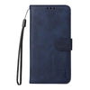 For Samsung Galaxy A36 / A56 ENKAY Card Wallet Calf Texture Leather Phone Case with Screen Film(Blue)