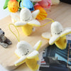 5pcs Peeled Banana Plush Fruit Toy Gift, Size: 5cm(Yellow)