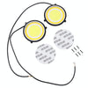 2 PCS DC 12V 10W 6000K Circular Car DRL Daytime Running Lights Lamp(White Light + Yellow Light)