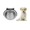 Small Hanging Stainless Steel Dog Bowl - Cage Mount