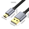 For Garmin GPS Receiver High Speed USB2.0 Version Mini 5 Pin Cable, Length:0.3m