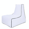 BB1082 Inflatable Sofa Inflatable Bed Outdoor Folding Portable Air Sofa Size: 100 x 90 x 80cm(White)