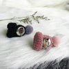 12PCS Cute Mini Knitted Hairball Hat Brooch Sweater Pins Badge(Red)