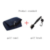 Hook Towel + Club Cleaning Brush Golf Cleaning Set(Grey)