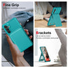 For Samsung Galaxy A16 5G Vertical Flip Card Bag Holder Leather Phone Case(Cyan Green)