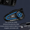 KUQIBAO Motorcycle Helmet Long-lasting Waterproof Bluetooth Headset with Light(Soft Microphone)