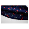 Summer Girls Cherry Pattern Sleeveless Dress, Kid Size:90cm(Navy Blue)
