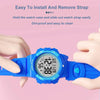 Changing Case Electronic Watch Mini Cartoon Alarm Clock Waterproof Watch(Boy)