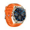 HT28 1.85 inch Silicone Strap IP68 Waterproof Smart Watch, Support Sleep Monitoring(Orange)