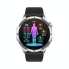 ET485 1.43 inch Color Screen Smart Watch Silicone Strap, Support Bluetooth Call / Micro-physical Examination(Silver)