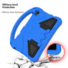 For Huawei MatePad T8 EVA Flat Anti Falling Protective Case Shell with Holder(Blue)