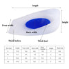 Silicone Heel Insole Is Comfortable Soft And Shock-Absorbing To Protect The Heel Insole, Size: M(Blue White)