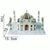 3 PCS 3D Puzzle Mini World Building Model Children Assembling Intellectual Toys(Taj Mahal, India)