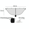 Separate Hammock Mosquito Net Outdoor Hammock Mosquito Cover And Not Include Hammock(Black)