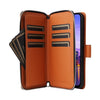 For Samsung Galaxy A16 Nine-card Slots Zipper Wallet Bag Leather Phone Case(Brown)