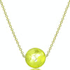 Three-Dimensional Sports Ball Pendant Necklace,Style: Women Football  18K