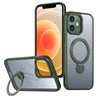 For iPhone 11 Wing Series Gen2 MagSafe Metal Ring Holder Phone Case(Green)