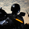 BSDDP Motorcycle Modified Handlebar Hand Guard LED Light(B0550 Black)