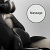 SR-09 Car Neck Pillow Memory Foam Lumbar Support, Style: Massage Lumbar Support (Black)