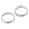 iPhone 16 Rear Camera Lens Protector Ring (Silver, 2-Pack)