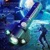 KS-739 USB Charging Waterproof T6+XPE Fixed Focus LED Flashlight with 4-Modes & 18650 lithium battery
