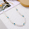 Angel Eyes Pendant Layered Necklace, Model: N2210-1 Triangular Pearl Eyes