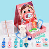 Wooden Children Oral Dentistry Simulation Dentist Set Pretend Play Medical Toy, Color: Basic Model Pink